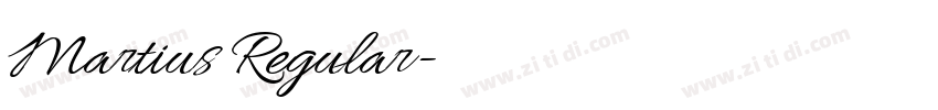 Martius Regular字体转换 Martius Regular字体转换